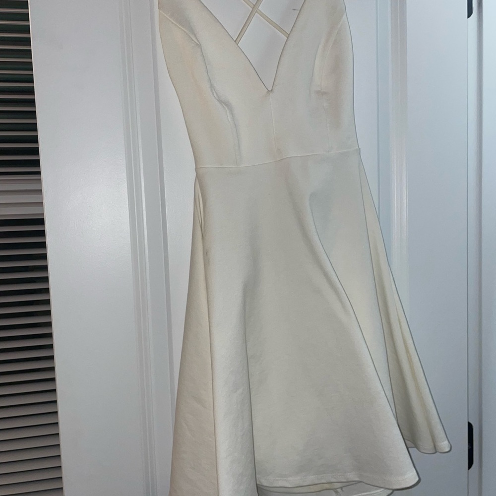White Lulus semi formal dress